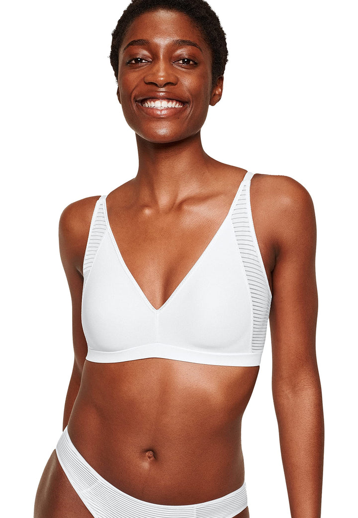 Naturana Sportlicher Soft-BH, Weiss