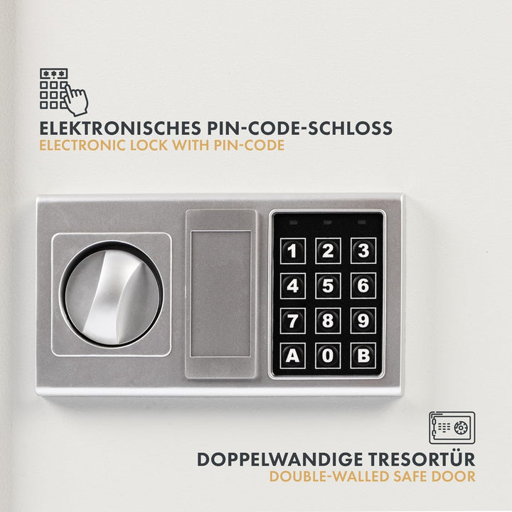 casa pura Schlüsselschrank, Schlüsseltresor mit Elektronikschloss - Schlüsselkasten für 133 Schlüsse