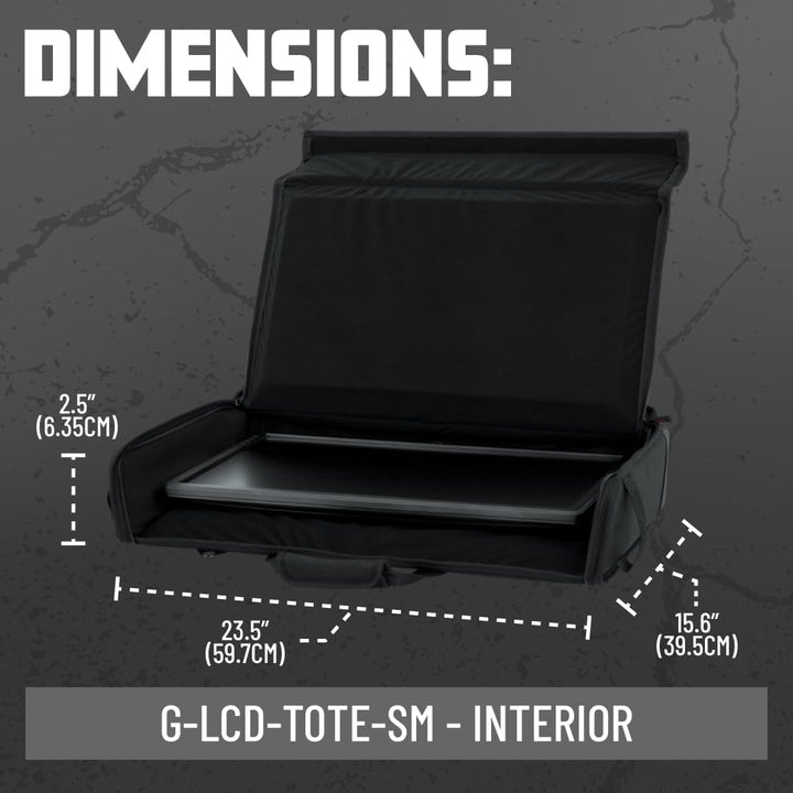 Kleine gepolsterte Tragetasche für LCD-Bildschirme von Gator, passend für 19–24-Zoll-Bildschirme s S