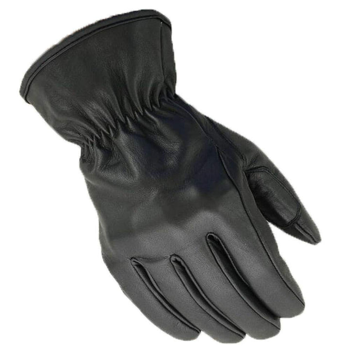BOSMOTO Herren Retro Vintage Custom Sommer Motorradhandschuhe (M, Schwarz) M Schwarz, M Schwarz