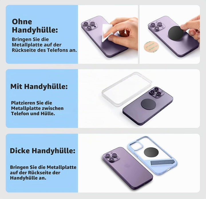 AYADA Telefonhalterung, kompatibel mit Golf 7, Starke Magnete, stabil, 360 ° drehbar, Freisprecheinr