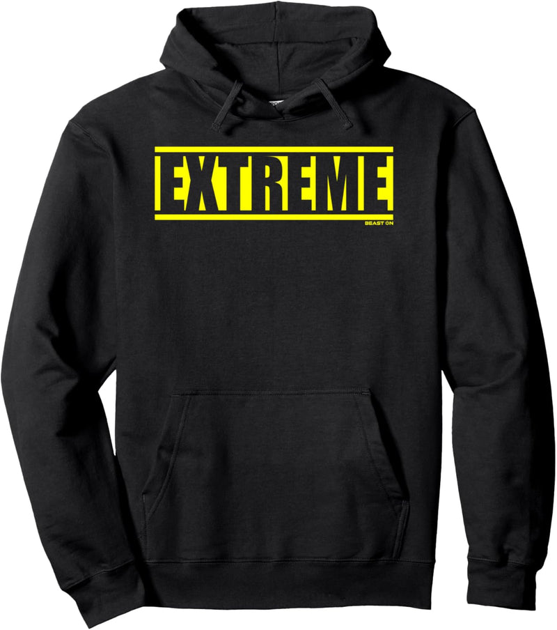 Extreme Gelb Gym Fitness Workout Gym gelbes Druck Motiv Pullover Hoodie