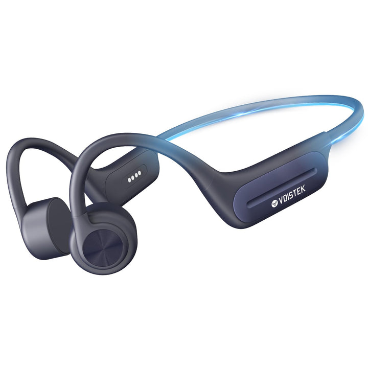 Voistek Knochenschall-Kopfhörer mit Vibration, Bluetooth 5.3 IP68 Wasserdicht, 32GB MP3-Player, Open