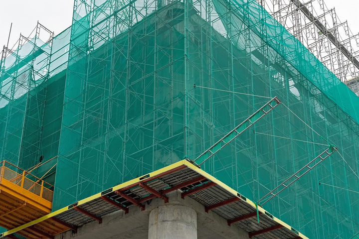 HDPE-Gerüstnetz, 1,8 x 25 m, Grün oder Weiss (5, Grün) 5 Grün, 5 Grün