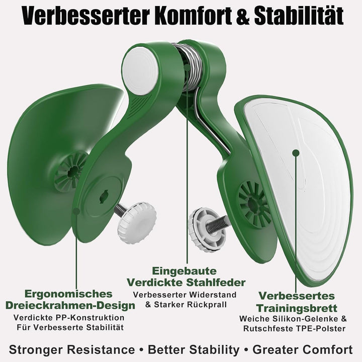 Oberschenkeltrainer 35lb Beckenboden Trainer Damen für Frau Beinpresse Po Trainer für Zuhause MäNner