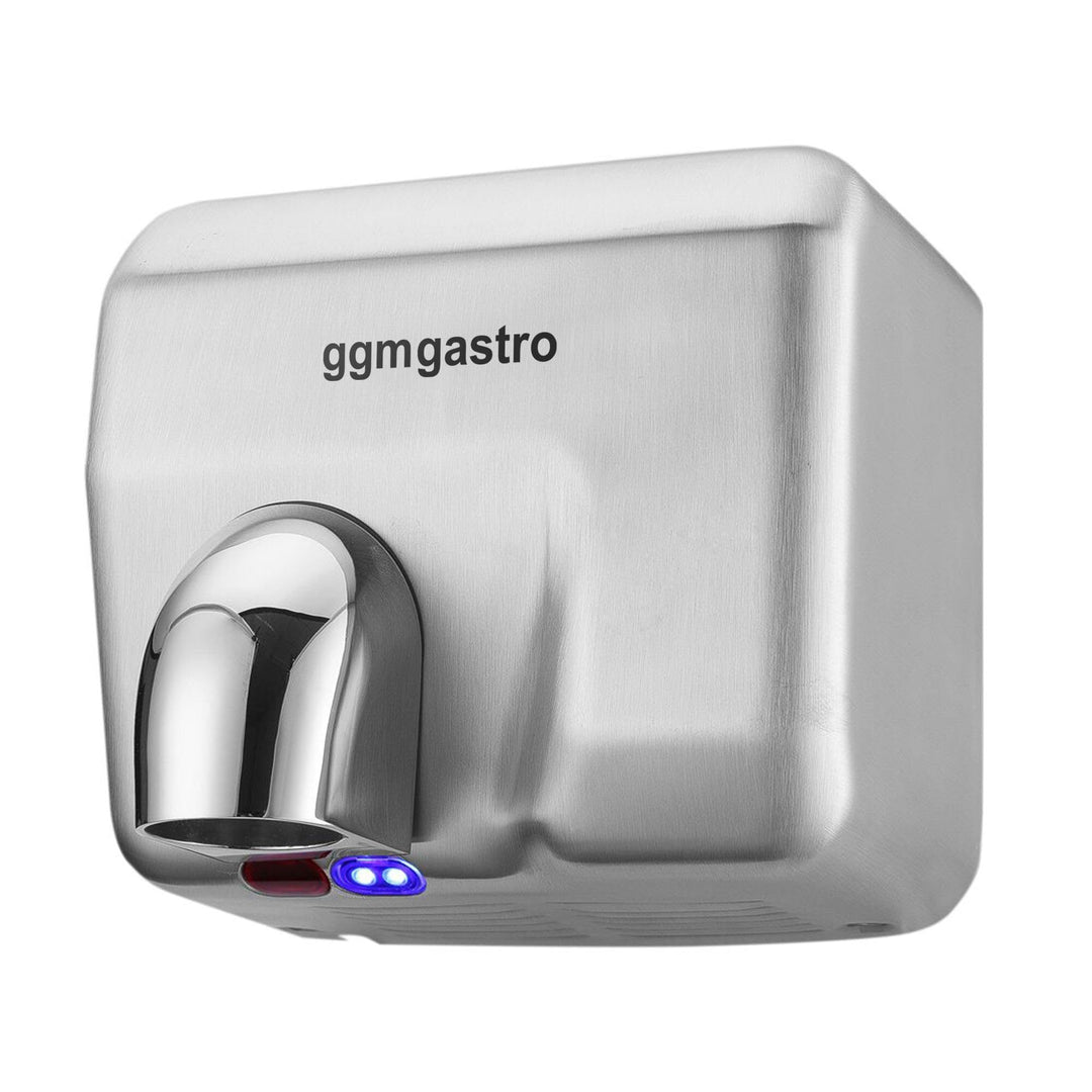 GGM Gastro Händetrockner 2,3 kW 262x208x231 mm Edelstahl matt | Berührungslose Sensorbedienung, hygi