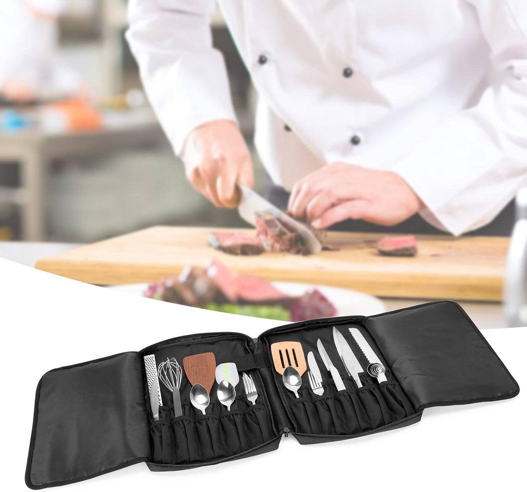 samdew Reise Koch Messer Tasche, Professioneller Messer Aufbewahrungs Tasche für Köche mit 20 Slots