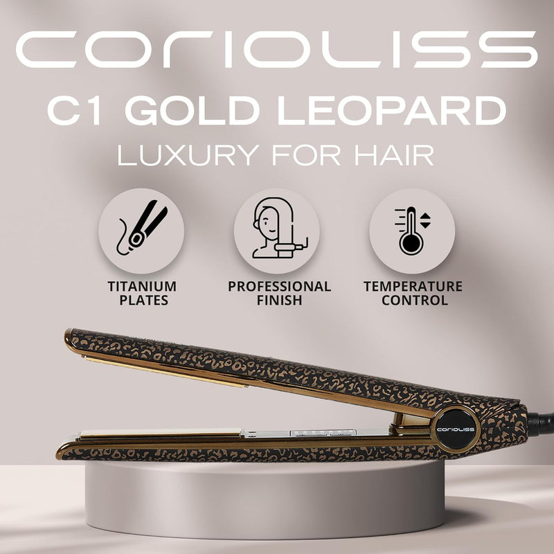 Corioliss C1 | Haarglätter für Frauen | Titanplatten und Curling für feines Haar | Professionelles E