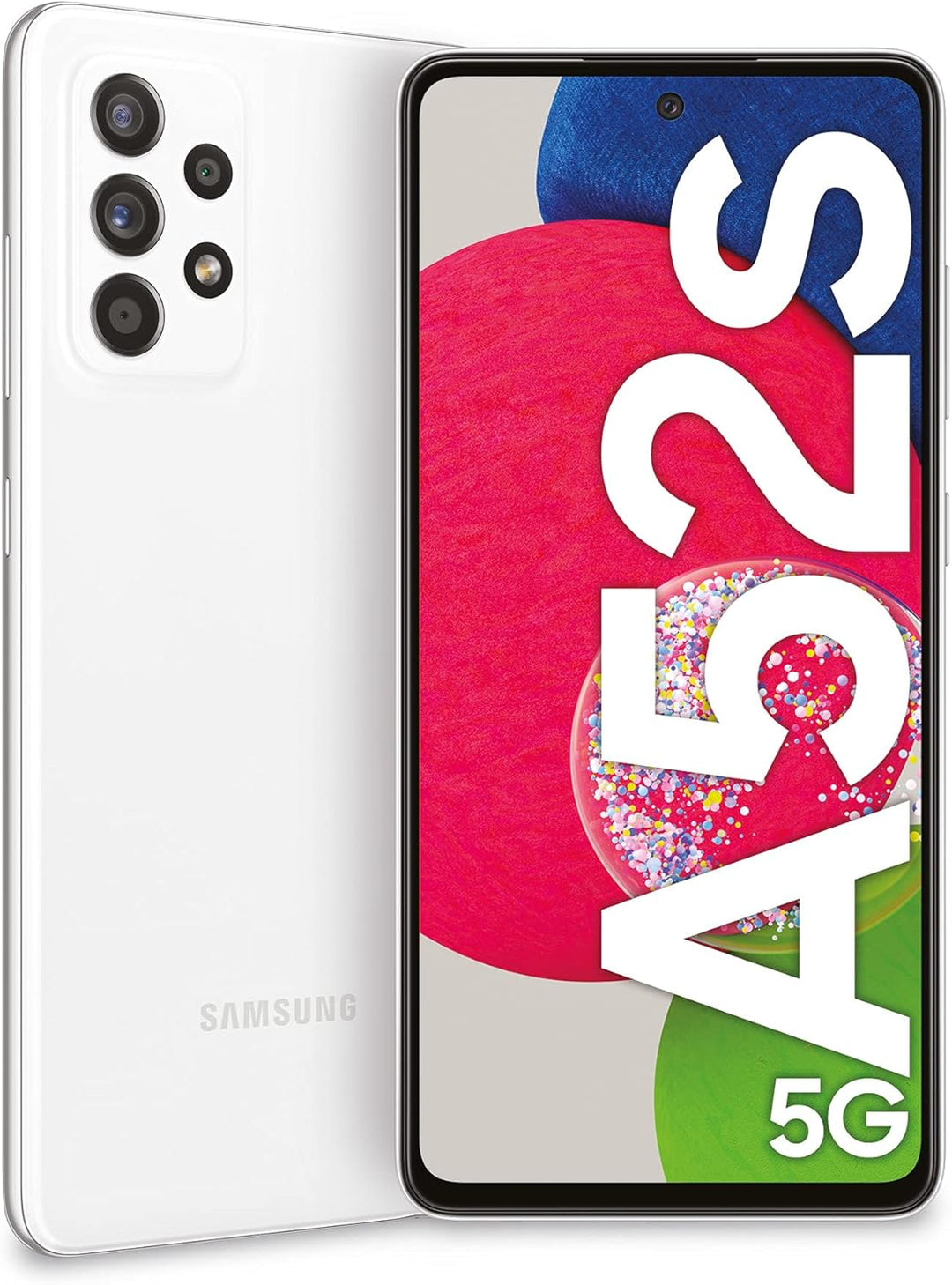 Samsung Galaxy A52s 5G Smartphone Dual-SIM Android Handy 6GB RAM 128GB Speicher Awesome White UK Ver