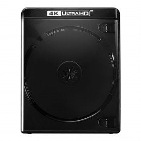 Amaray 4K Blu-ray Doppelhüllen, 15 mm, Maschinen-Pack-Qualität, Schwarz, 25 Stück