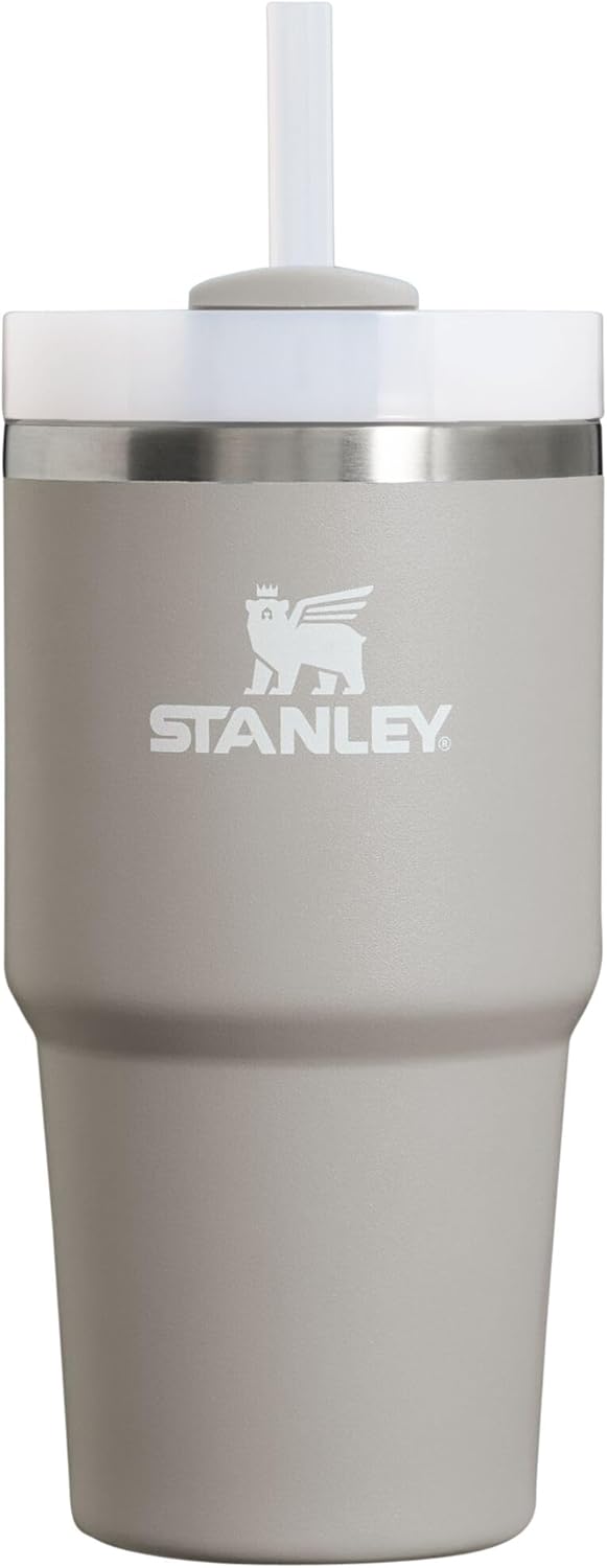 Stanley Quencher H2.0 FlowState Vakuumisolierter Becher aus Edelstahl mit Deckel und Strohhalm für W