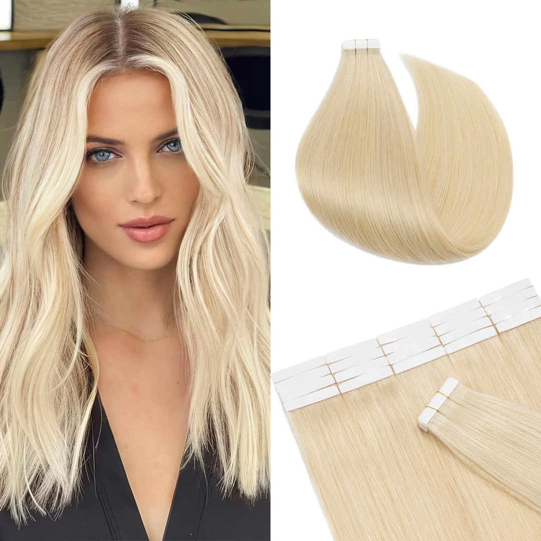 SEGO Echthaar Tape in Extensions Haarverlängerung Invisible Seamless Haarteile Skin Weft Menschenhaa
