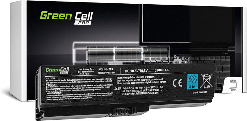 Green Cell PRO Serie PA3817U-1BRS PA3634U-1BRS Laptop Akku für Toshiba Satellite A660 C650D C670 C67