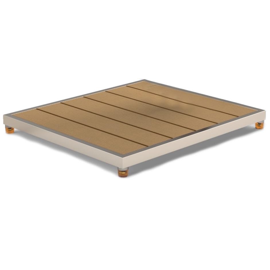 POOL Total IDEAL WPC Bodenplatte 840x750mm in Hellbraun