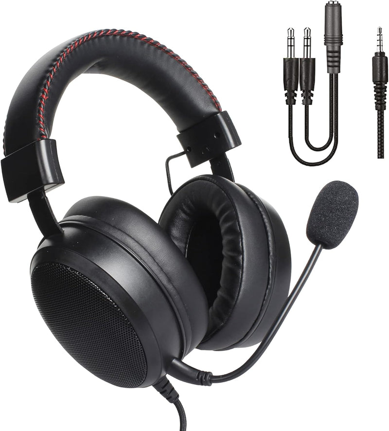 DR1TECH Blackjack+ Gaming Kopfhörer Mit Kabel Und Mikrofon Für PS5 Konsole [3D Audio], PS4, Xbox und