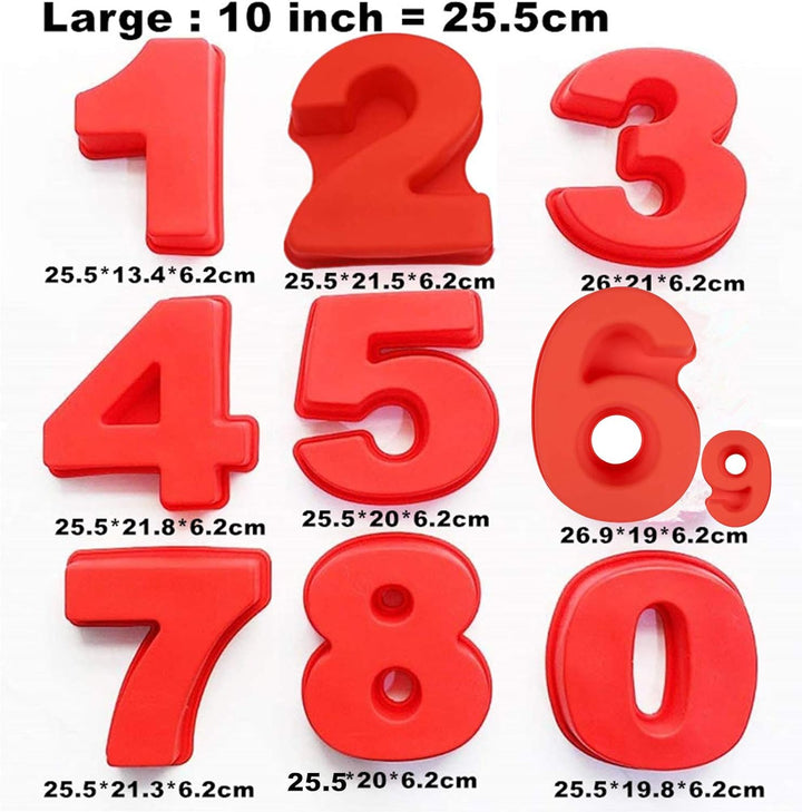 10 Zoll 9 Stück grosse Anzahl Formen Backformen Silikon Kuchenform Anzahl Kuchenformen Dosen 25,4 cm