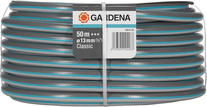 Gardena Classic Schlauch 13 mm (1/2 Zoll), 50 m: Universeller Gartenschlauch & Abzweig-Satz für 13 m