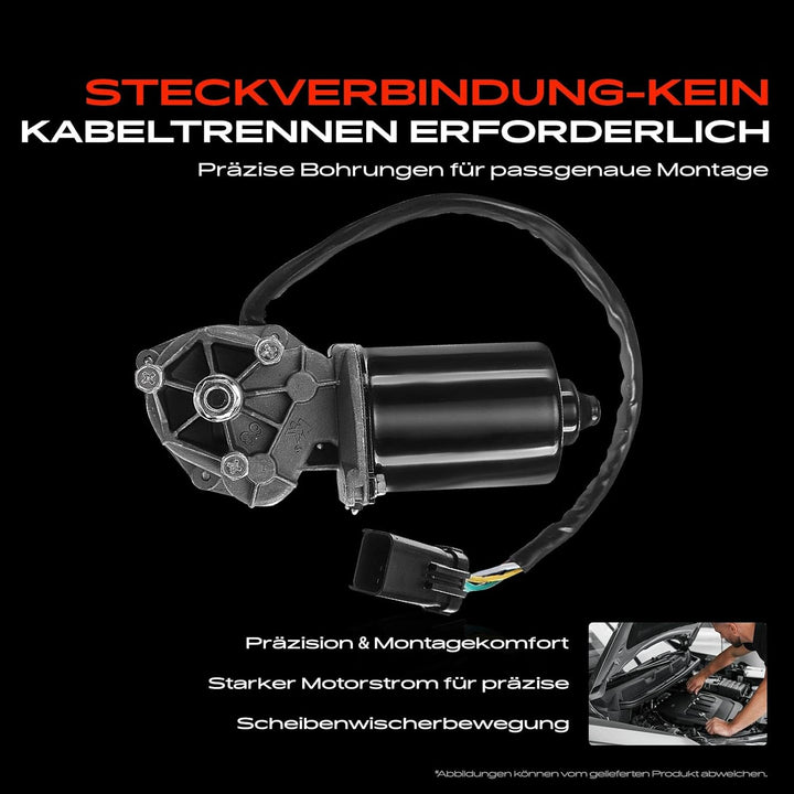 Frankberg 1x Wischermotor Scheibenwischermotor 12V 5-Polig Vorne Links oder Rechts Kompatibel mit Wr