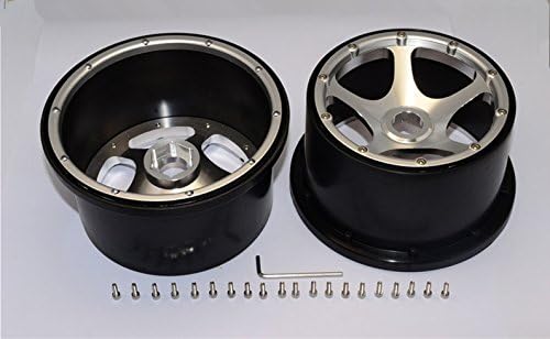 GPM HPI Baja 5B RTR, 5B SS, 5T Tuning Teile Nylon Front Rims Frame with Aluminium 5 Star Beadlock -