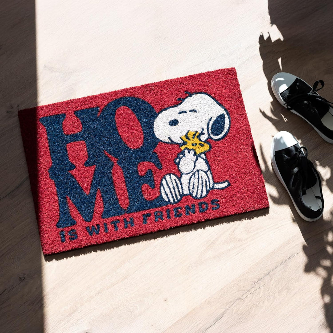 Grupo Erik Fussmatte Schmutzfangmatte 40x60 Peanuts Snoopy - Kokosmatte 40x60 cm - Fussmatte Lustig