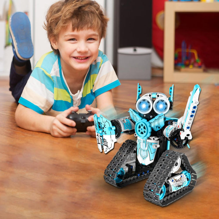 JOYTREKY Roboter Spielzeug Technik ab 5 6 7 8 9 10 11 12+ Jahre Jungen, 3 in 1 Roboter Kinder App-Fe