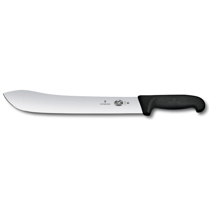 Victorinox Fibrox Metzgermesser, Langes Fleischmesser zum Zerteilen grosser Fleischstücke, 31 cm, Ge