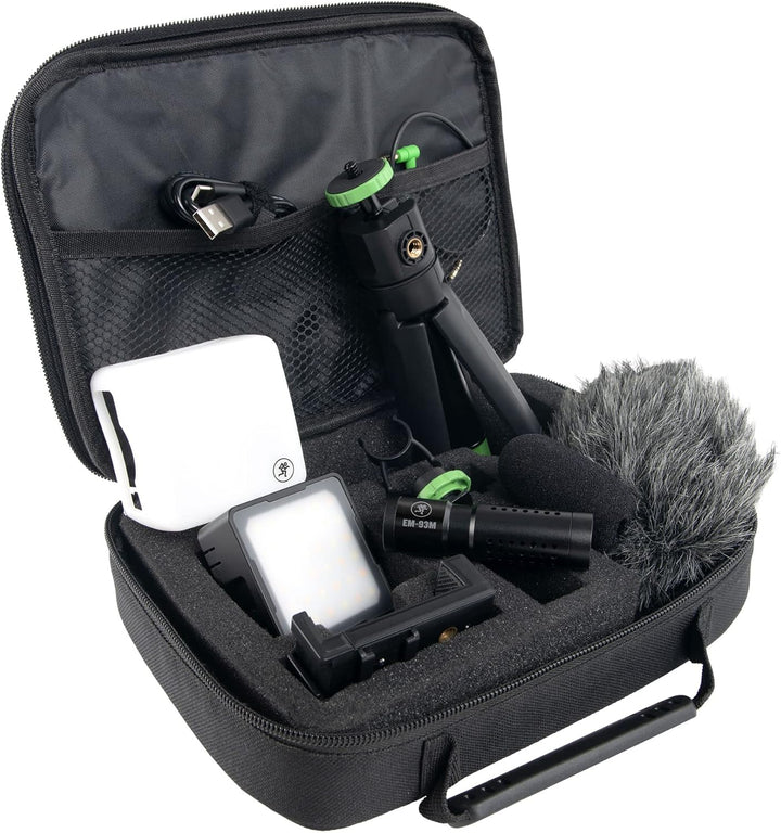 Mackie EM-93MK umfassendes Content Creation Kit für Smartphones und DSLR-Kameras mit EM-93M Mikrofon