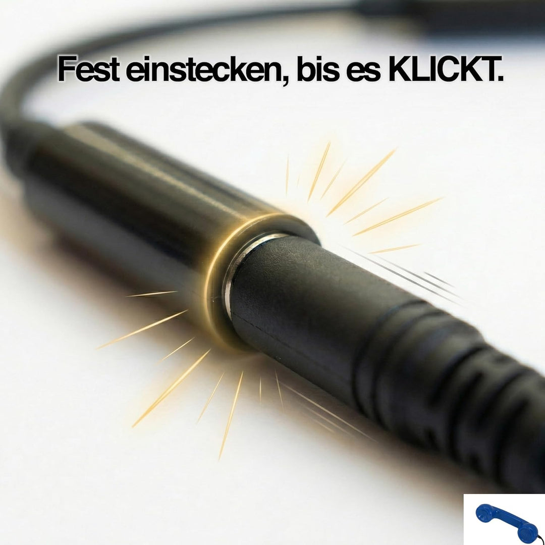 Opis 60s Micro - Retro Handyhörer für Android Smartphones, Tablets, Notebooks und Handys in der Form