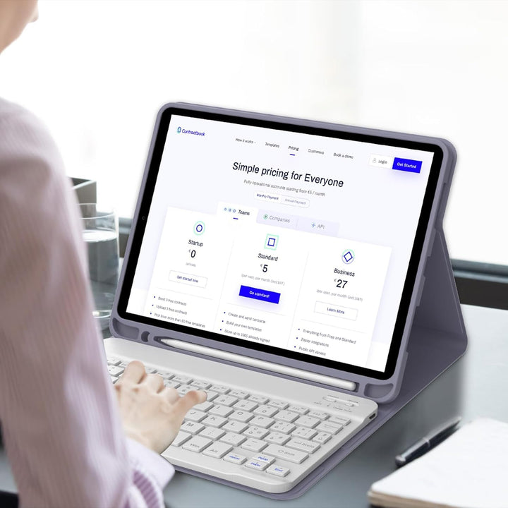 Tastatur für iPad A16 11/10 Generation (2025/2022), Schutzhülle mit Tastatur für iPad 11 Gen 11 Zoll