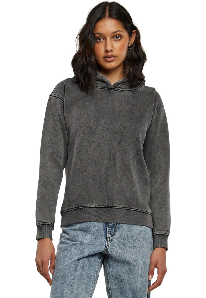 Urban Classics Damen Kapuzenpullover, Schwarz