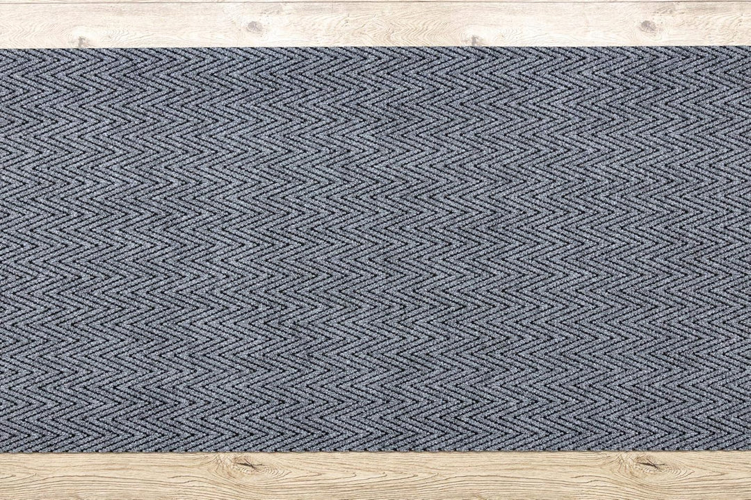 Runner - Türmatte rutschfest Magnus 2954 Zigzag Outdoor, Indoor Grau 100x100 cm MAGNUS Grau 100 x 10