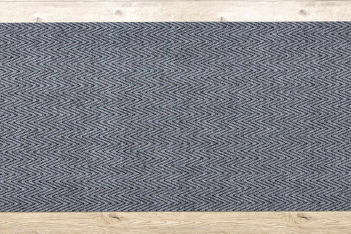 Runner - Türmatte rutschfest Magnus 2954 Zigzag Outdoor, Indoor Grau 100x100 cm MAGNUS Grau 100 x 10
