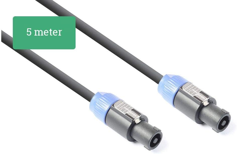 Power Dynamics - PD Connex Lautsprecherkabel Speakon NL2 2x 2,5 mm2-5 Meter