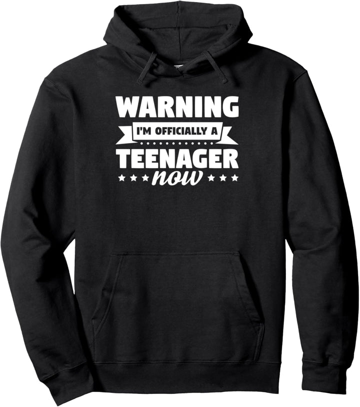 Warnung Ich bin offiziell ein Teenager 13. Geburtstag Pullover Hoodie