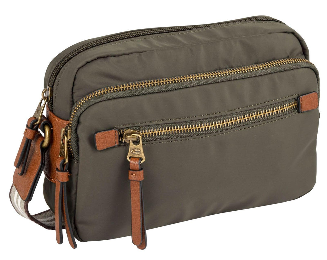 camel active bags Bari Damen Umhängetasche Crossbody Bag Mittelgross khaki Khaki 23 x 5,5 x 14,5, Kh