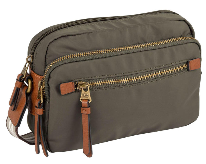 camel active bags Bari Damen Umhängetasche Crossbody Bag Mittelgross khaki Khaki 23 x 5,5 x 14,5, Kh