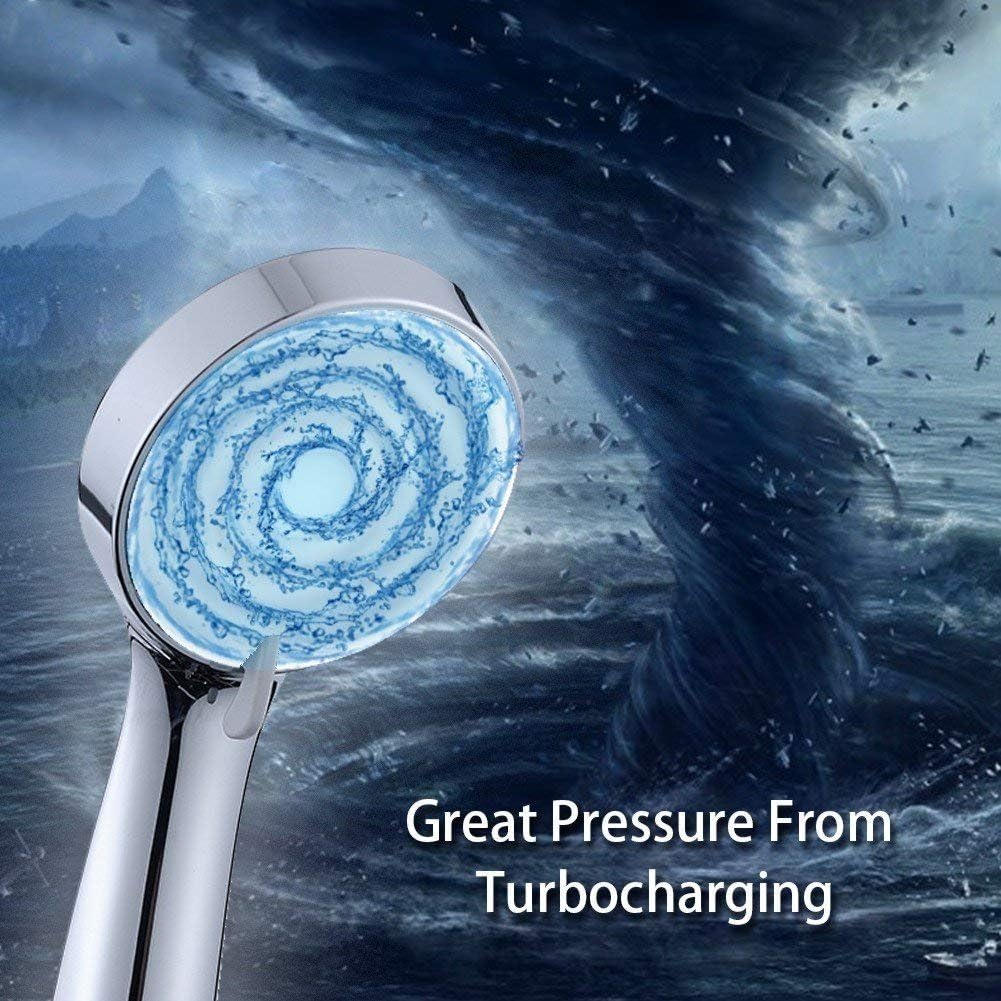 JQKX Duschkopf mit Schlauch 1,5M Hochdruck 3 Strahlarten Handheld mit Brauseschlauch und Teflonband