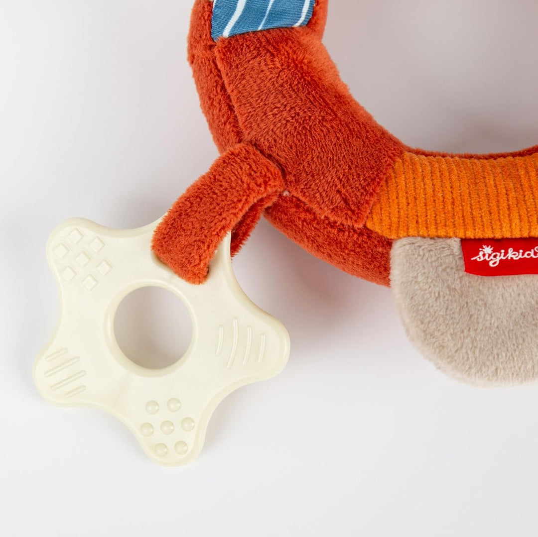 sigikid 43224 Babyaktivspielzeug Greifling, Mehrfarbig/Fuchs, Mehrfarbig/Fuchs