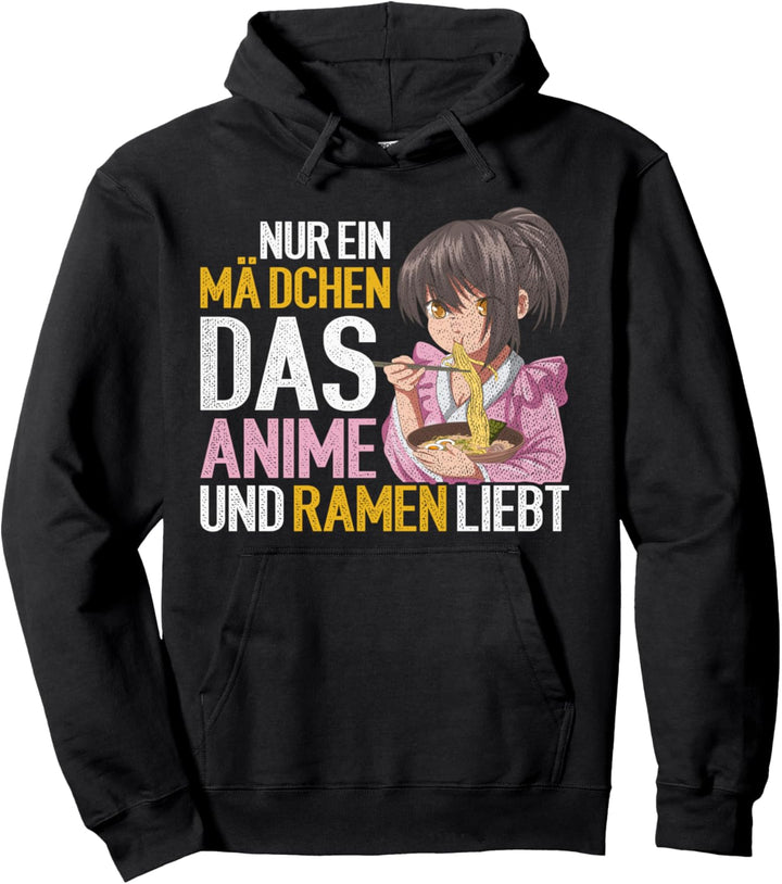 Nur ein Mädchen das Anime und Ramen liebt Otaku Manga Anime Pullover Hoodie