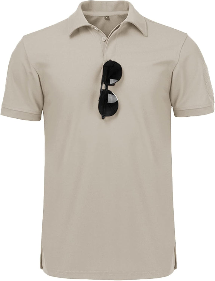 JACKETOWN Poloshirts Herren Kurzarm Atmungsaktives Schnelltrocknend Poloshirts Männer Sommer Knopfle