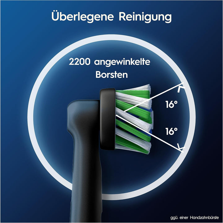 Oral-B Pro CrossAction Aufsteckbürsten für elektrische Zahnbürste, 10 Stück, Zahnreinigung, X-Borste