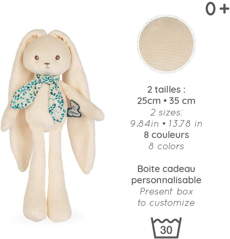 Kaloo - Lapinoo - Pantin Lapin - Baby Plüsch Jersey und Strick - 25 cm - Farbe Creme - Sehr weiches