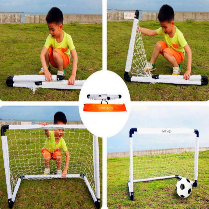 LZHDZQD Fussballtor, Kinder Fussballtor 60x45cm/ 90x60cm/ 115x80cm Fussballtore für Garten Kinder, F