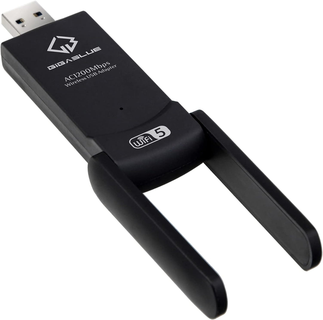 GigaBlue Ultra 1200Mbps W-LAN 2.4 &amp; 5 GHz USB 3.0 WiFi Dual Band Adapter 5GHz+2.4GHz 2x5 dBi High Sp