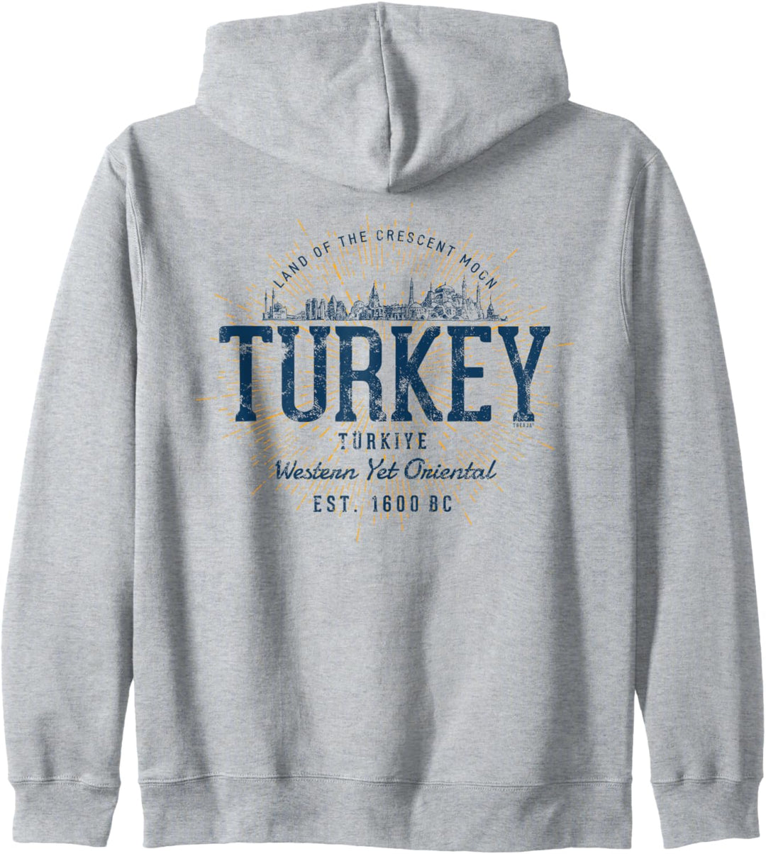 Turkey Retro Stil Vintage Türkei Kapuzenjacke