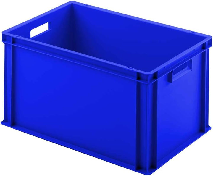 BRB 12x Euro-Stapelbehälter, LxBxH 600x400x320 mm, blau, PP, lebensmittelecht