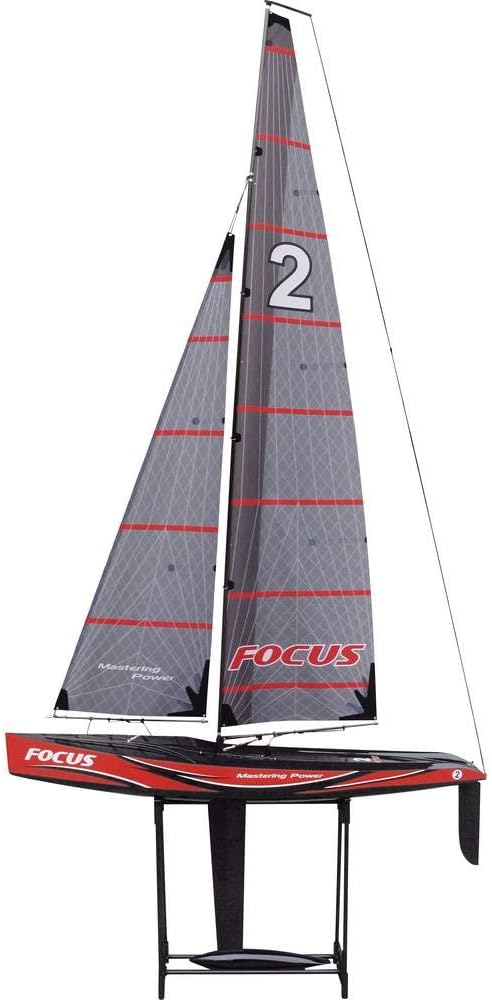 Amewi 26061 - Focus V2-100cm Racing Yacht, 2, 4 GHz, RTR, Schwarz
