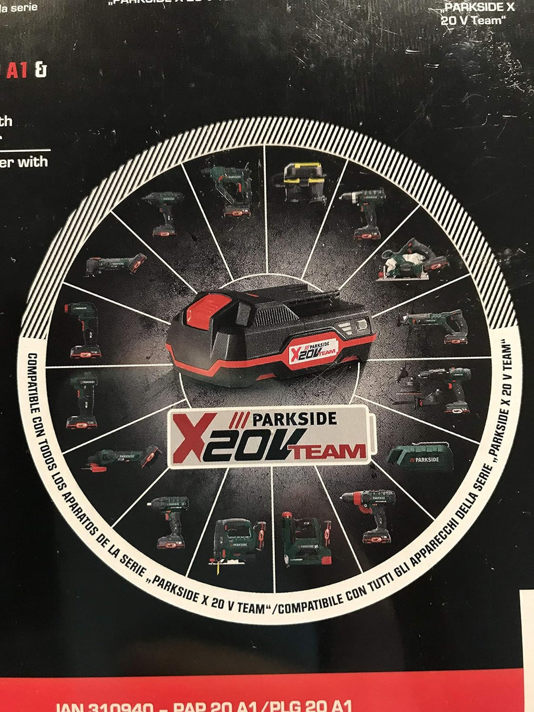 2Ah Parkside PAP20A1 Akku für Geräte der Serie X20Vteam z.B. Bohrer, Sägen, Schrauber