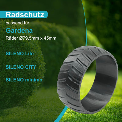 Radschutz für Gardena Sileno Life City Minimo Mähroboter Rad Überzug Traktionsverbesserung - Made in