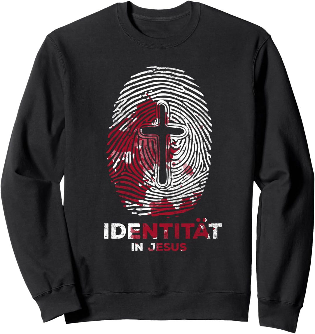 Identität in Jesus christliche Geschenke Sweatshirt